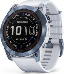 Zegarek sportowy Garmin Fenix 7 Sapphire Solar DLC Biały  (010-02540-25)