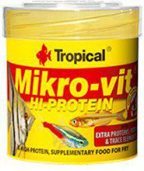  Tropical Mikrovit Hi Protein pokarm wysokobiałkowy dla narybku 50ml