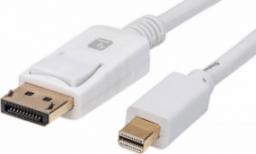 Kabel Techly DisplayPort Mini - DisplayPort 2m biały (ICOC MDP-020T4K)