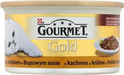  Gourmet Gold z kaczką i indykiem w brązowym sosie 85g