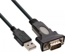 Kabel USB InLine USB-A - RS-232 0.25 m Czarny (33306I)