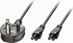 Kabel zasilający Lindy CABLE POWER UK TO 2 X IEC C5/2.5M 30428 LINDY