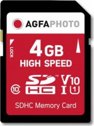 Karta AgfaPhoto SDHC 4 GB Class 10 UHS-I/U1 V10 (10424)