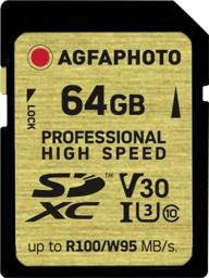 Karta AgfaPhoto SDHC 64 GB Class 10 UHS-I/U3 V30 (10606)