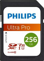 Karta Philips Ultra Pro SDXC 256 GB Class 10 UHS-I/U3 V30 (FM25SD65B/00)