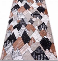  Dywany Łuszczów Dywan FUN Tops dla dzieci, góry, szczyty krem, 80x150 cm