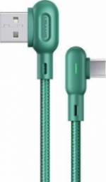 Kabel USB Usams USB-A - microUSB 1.2 m Zielony (6958444948614)