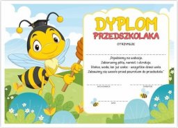  LearnHow Dyplom A4 przedszkolaka - Pszczółka 10szt