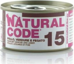  Natural Code NATURAL CODE KOT 15 KURA/WARZYWA/WATROBKA 85G PUSZ.5315