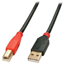 Kabel USB Lindy USB-A - USB-B 10 m Czarny (42761)
