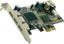 Kontroler Exsys 3x USB 2.0 + 1x wewnętrzne USB 2.0, PCIe (EX-11065)