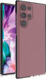  Hurtel Spring Case pokrowiec żelowe etui z kolorową ramką do Samsung Galaxy S22 Ultra czarny