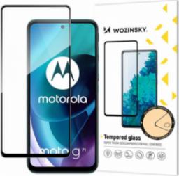  Wozinsky Wozinsky super wytrzymałe szkło hartowane Full Glue na cały ekran z ramką Case Friendly Motorola Moto G71 5G czarny