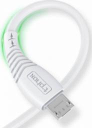 Kabel USB T-Phox USB-A - microUSB 1.2 m Biały