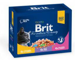 Brit Premium Cat Pouches Family Plate Poultry & Fish 12x100g