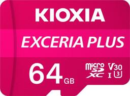 Karta Kioxia Exceria Plus MicroSDXC 64 GB Class 10 UHS-I/U3 A1 V30 (LMPL1M064GG2)