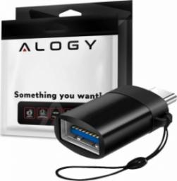 Adapter USB Alogy Alogy Nylon Kabel 3w1 USB-C Typ C Lightning micro USB 5A Black uniwersalny