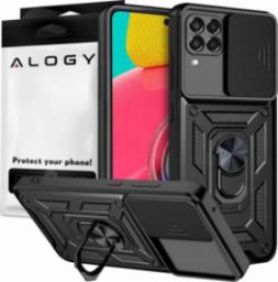  Alogy Alogy Etui na telefon obudowa z osłoną aparatu Camshield Stand Ring do Samsung Galaxy S22 Ultra Czarne uniwersalny