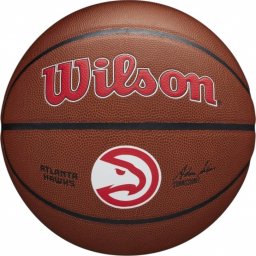  Wilson Wilson Team Alliance Atlanta Hawks Ball WTB3100XBATL Brązowe 7