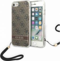  Guess Guess GUOHCI8H4STW iPhone SE 2022 / SE 2020 / 7/ 8 brązowy/brown hardcase 4G Print Strap