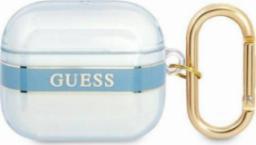  Guess Etui ochronne Strap Collection do AirPods 3 niebieskie 