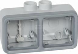 Legrand Puszka natynkowa Legrand Plexo55 069678 podwójna pozioma szara