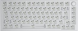 Klawiatura Glorious PC Gaming Race Glorious GMMK Pro White Ice 75% TKL Tastatur - Barebone, ANSI-Layout, silber
