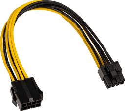  Akasa PCIe 8-pin - ATX/EPS 8-pin, 0.2m, Czarno-żółty (AK-CBPW23-20)