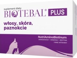 Polpharma Biotebal Plus Włosy Skóra Paznokcie, 30 tabletek - Długi termin ważności!