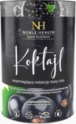  Noble Health Koktajl wspomagający redukcję masy ciała, smak czarnej porzeczki, proszek, 150g - Długi termin ważności!