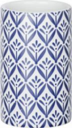  Wenko kubek łazienkowy Lorca 11 cm ceramiczny biały/niebieski
