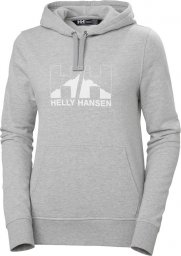 Helly Hansen Bluza damska W Nord Graphic Pullover Hoodie Grey Melange r. L (62981_951)