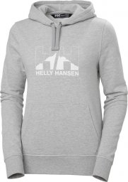  Helly Hansen Bluza damska W Nord Graphic Pullover Hoodie Grey Melange r. S (62981_951)