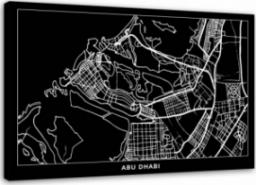  Feeby OBRAZ NA PŁÓTNIE Abu Dhabi Plan Miasta 90x60