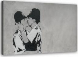  Feeby OBRAZ NA PŁÓTNIE Banksy Kissing Coppers 60x40