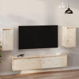 vidaXL vidaXL Szafki ścienne, 2 szt., 30x30x60 cm, lite drewno sosnowe
