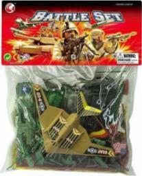 Figurka MZ Battle Set zestaw wojskowy figurki żołnierzyki i pojazdy z planszą