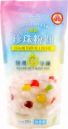 WuFuYuan Tapioka Perła Gruba o Smaku Wieloowocowym | Kolorowy Topping do Bubble Tea "New Sago Pearls Topping Mix Flavour" 250g WuFuYuan