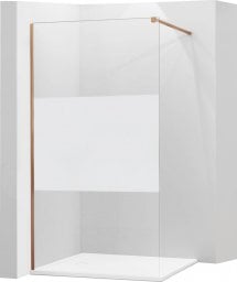  Mexen Mexen Kioto ścianka prysznicowa 80 x 200 cm, transparent/szron 8 mm, różowe złoto - 800-080-101-60-35