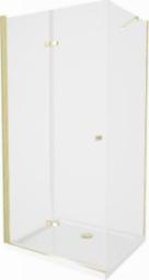  Mexen Mexen Lima kabina prysznicowa składana 70 x 100 cm, transparent, złoty + brodzik Flat - 856-070-100-50-00-4010