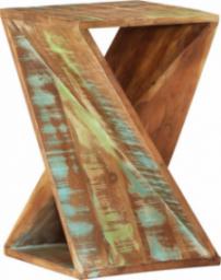  vidaXL Stolik pomocniczy, 35x35x55 cm, lite drewno odzyskane