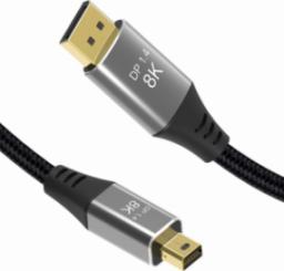 Kabel Reagle DisplayPort Mini - DisplayPort 3m srebrny (RMDD300P)