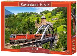 Castorland 500 elementów, Pociąg na moście (52462)