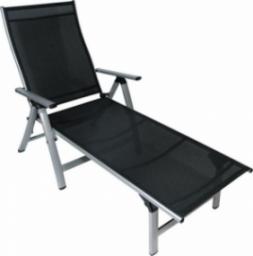  Sun Garden Krzesło ogrodowe LONDON - 5  pozycji - kolor srebrno + czarne