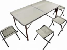  Rojaplast Zestaw kempingowy, stół i 4 krzesła, 120 x 60 cm