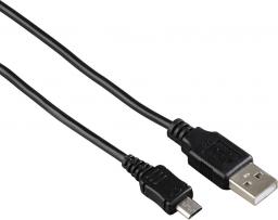 Kabel USB Hama USB-A - microUSB 0.6 m Czarny (001736720000)