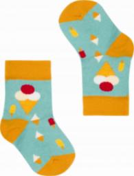  FAVES. Socks&Friends Śmieszne kolorowe skarpetki, LODY dzieci 14-19