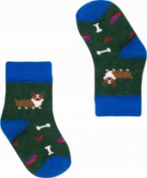  FAVES. Socks&Friends Śmieszne kolorowe skarpetki, PIESKI dzieci 14-19