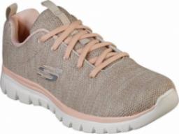  Skechers Skechers damskie buty sportowe Graceful Twisted Fortune 12614 NTCL Natural/Coral 41