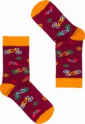  FAVES. Socks&Friends Śmieszne kolorowe skarpetki, ROWERY dzieci 31-35